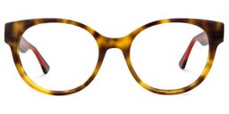 Corinne Round Tortoise Glasses0