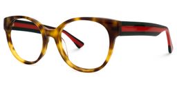 Corinne Round Tortoise Glasses1