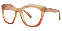 Dalmau Cateye Beige Glasses1