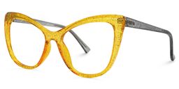 Gomez Cateye Yellow Glasses1
