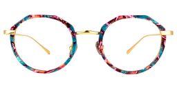 Erin Geometric Floral Glasses0