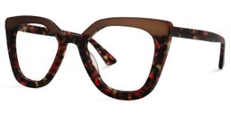 Palombi Square Red-Tortoise Glasses1