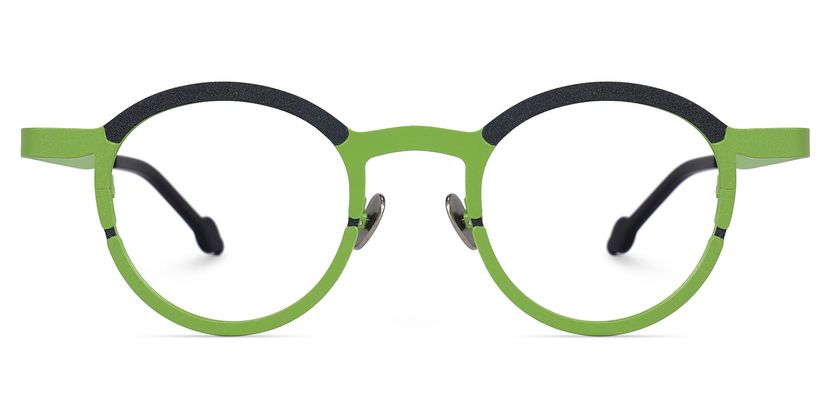 Castro Round Green Glasses