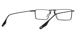 Mallet Rectangle Black Glasses3