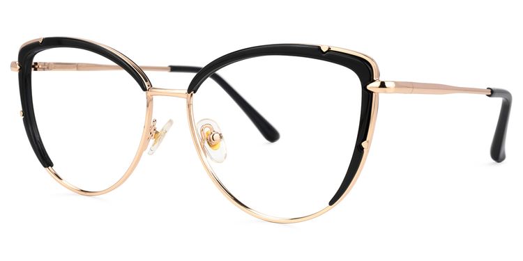 Terah Cateye Black Glasses