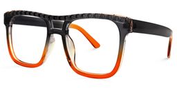 Canisha Square Orange Glasses1
