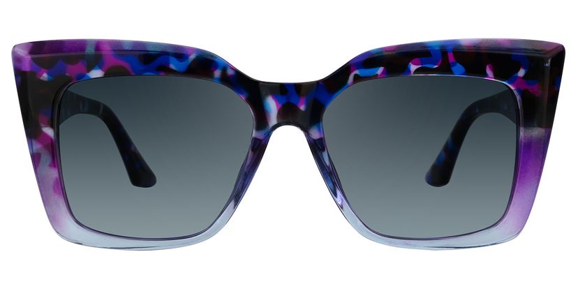 Hoofe Square Purple-Tortoise Sunglasses