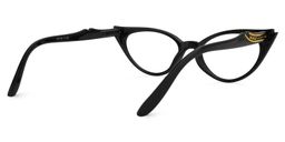 Saunders Cateye Black Glasses3