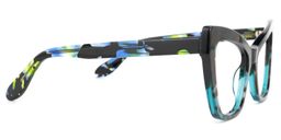 Kristie Cateye Green-Tortoise Glasses2