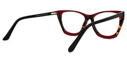Frankens Geometric Red Glasses3