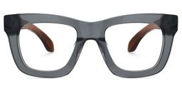 Elgin Square Gray Glasses0