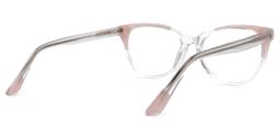Cressy Cateye Pink-Clear Glasses3