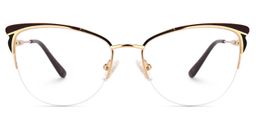 Pendy Browline Dark-Red Glasses0