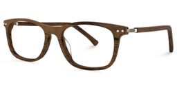 Areizaga Rectangle Brown Glasses1