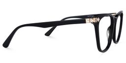 Necole Cateye Black Glasses2