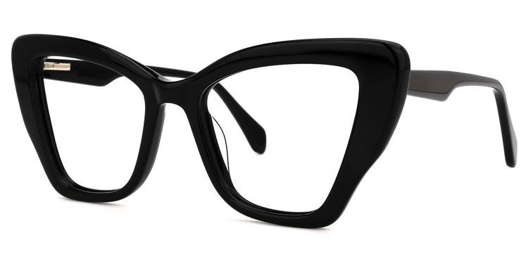 Roldan Cateye Black Glasses