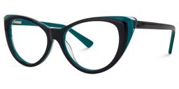 Vicky Cateye Black Glasses1