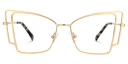 Tapacia Geometric Gold Glasses0