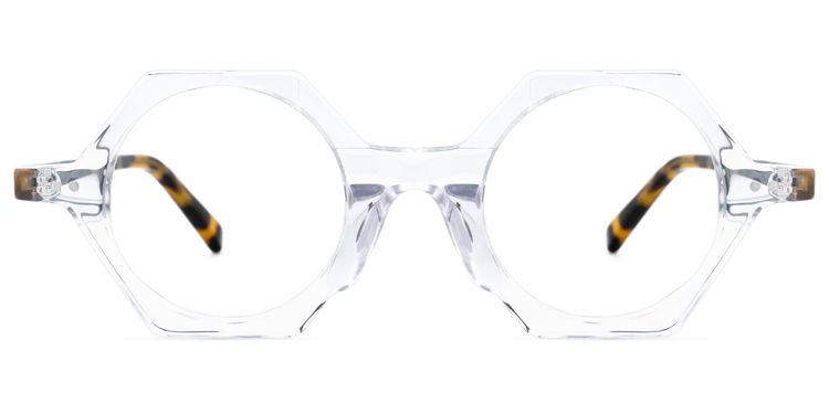 Natalia Geometric Clear Glasses