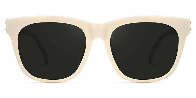 Aishia Square Milky Sunglasses