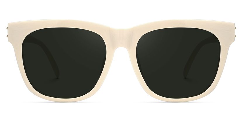 Aishia Square Milky Sunglasses