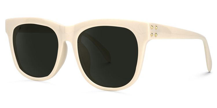 Aishia Square Milky Sunglasses