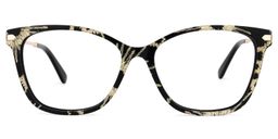 Kennedy Square Black Glasses0