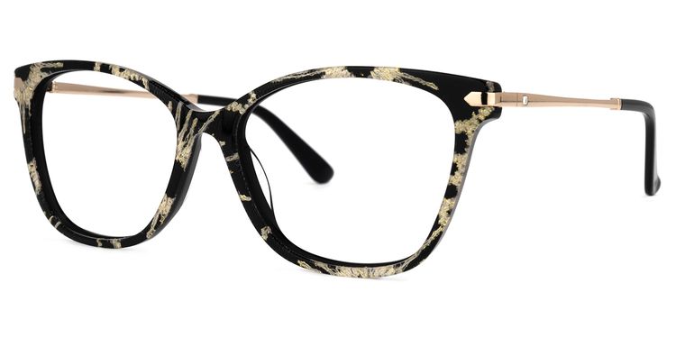 Kennedy Square Black Glasses