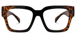 Phoebus Square Black Glasses0
