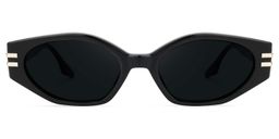 Shalanza Geometric Black Sunglasses0