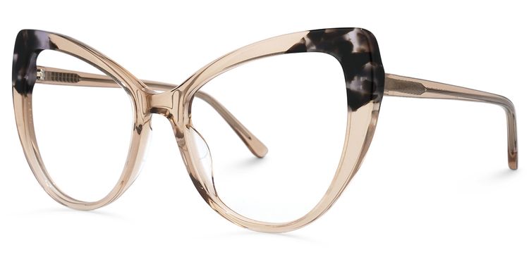 Tynishia Cateye Beige Glasses
