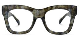 Jazmin Square Moss-Tortoise Glasses0