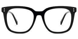 Lukretia Square Black Glasses0