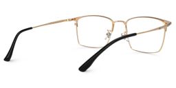 Jones Rectangle Rose-Gold Glasses2