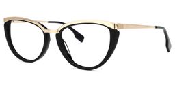 Stover Cateye Black Glasses1