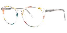 Hagans Round Floral Glasses1