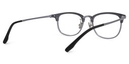 Moreno Browline Gray Glasses3