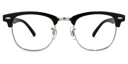 Hacker Black Browline Glasses0