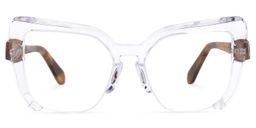 Valencia Cateye Clear Glasses0