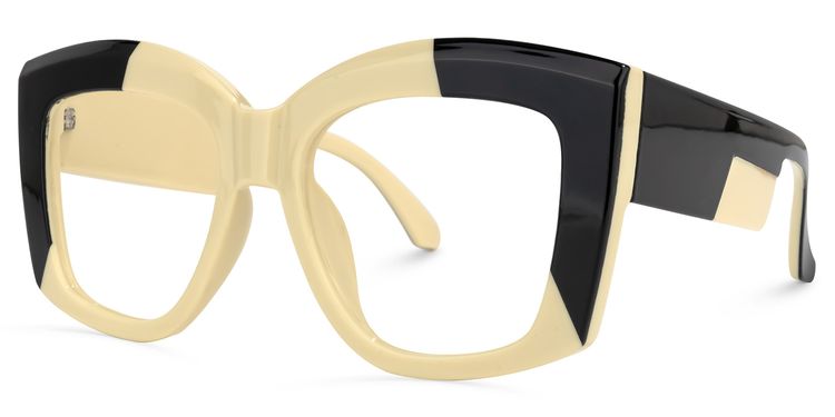 Gopaul Geometric Black Glasses