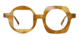 Menin Geometric Brown Glasses0