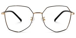 Bivins Geometric Black Glasses0