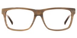 Mendez Rectangle Brown Glasses0