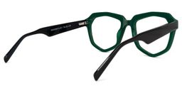 Fondren Geometric Green Glasses3