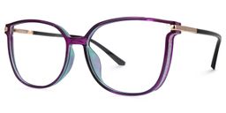 Rodz Purple Square Glasses2