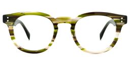 Nijha Round Green Glasses0