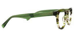 Nijha Round Green Glasses2