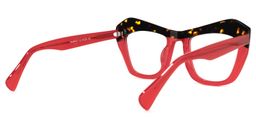 Burnett Cateye Red Glasses3