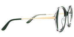 Gonzaga Round Dark-Green Glasses2