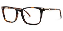 Kornelia Square Tortoise Glasses1